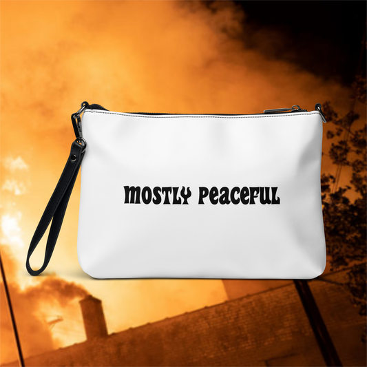 Mostly Peaceful Crossbody Bag