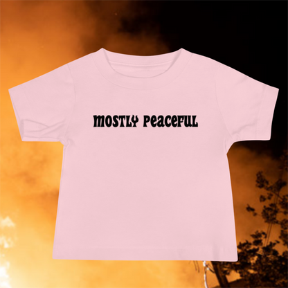 Mostly Peaceful Baby Jersey Short Sleeve Tee