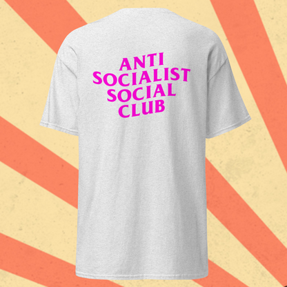 ANTI SOCIALIST SOCIAL CLUB T-Shirt [Pink Font]