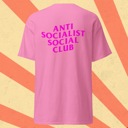 ANTI SOCIALIST SOCIAL CLUB T-Shirt [Pink Font]