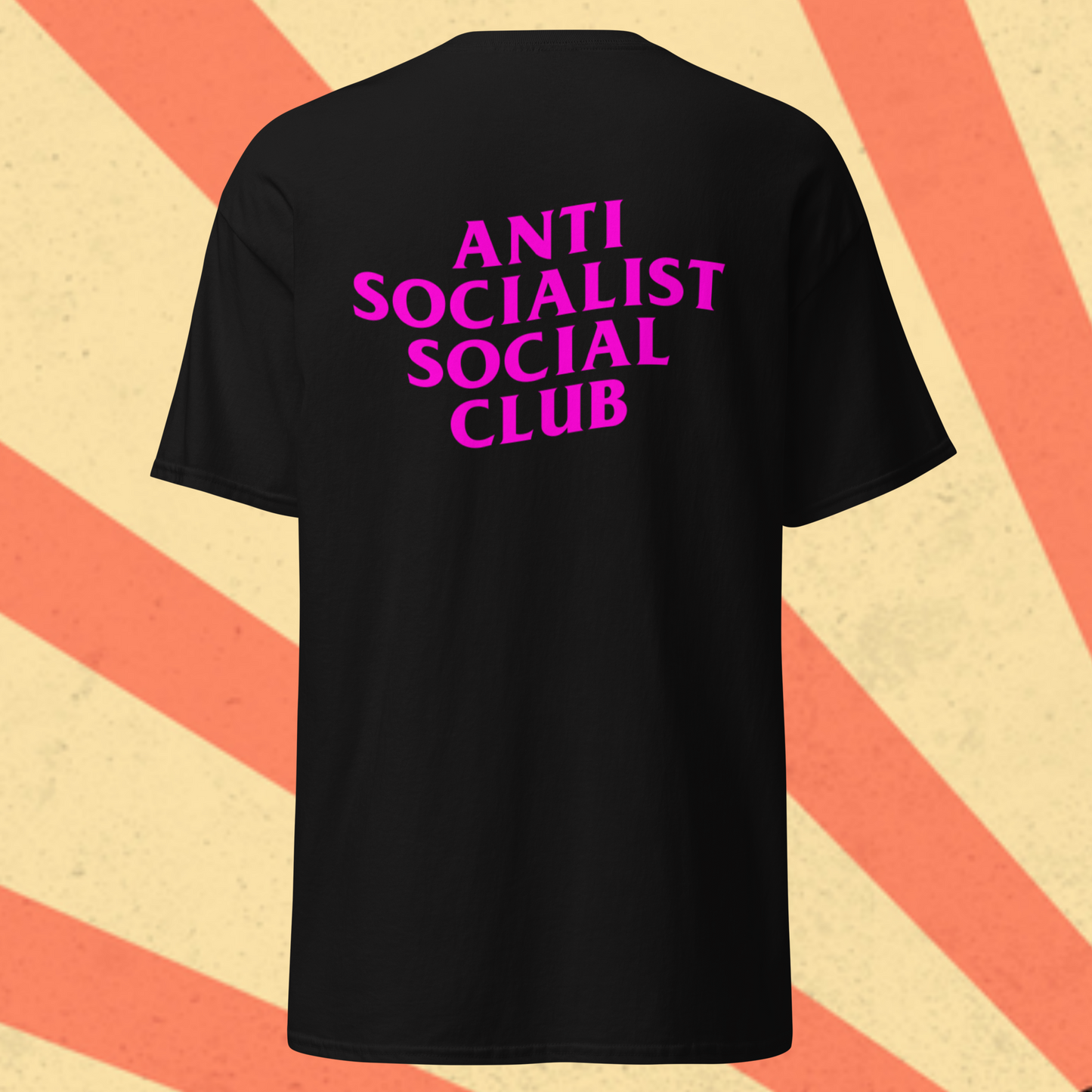 ANTI SOCIALIST SOCIAL CLUB T-Shirt [Pink Font]