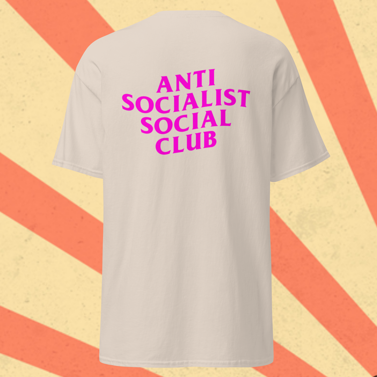 ANTI SOCIALIST SOCIAL CLUB T-Shirt [Pink Font]