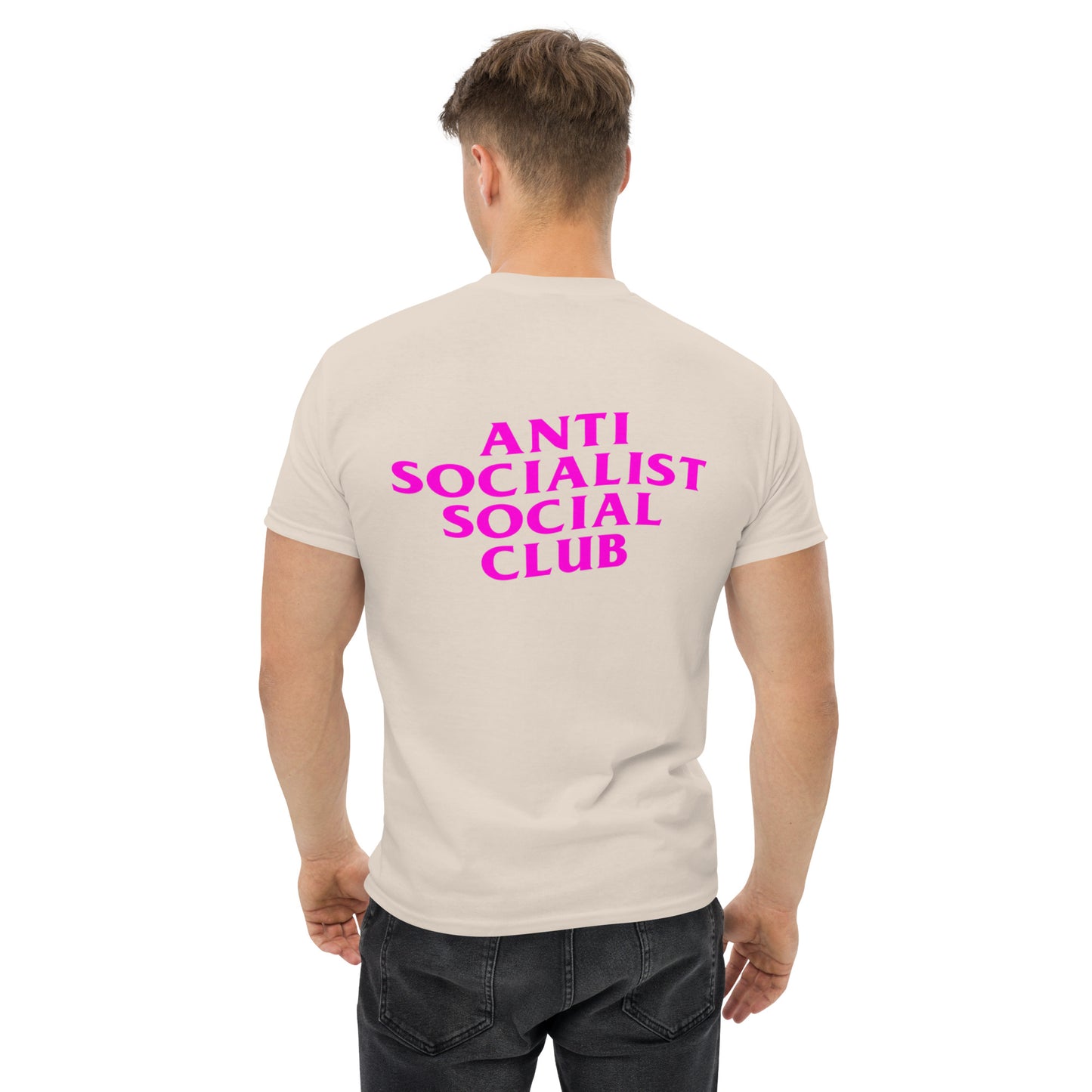 ANTI SOCIALIST SOCIAL CLUB T-Shirt [Pink Font]