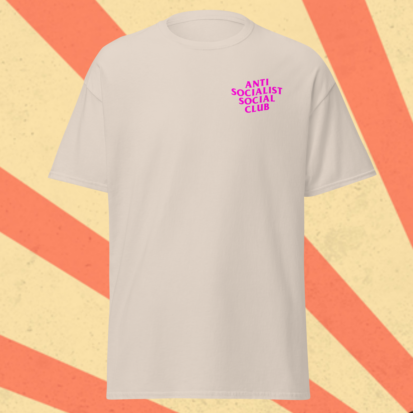 ANTI SOCIALIST SOCIAL CLUB T-Shirt [Pink Font]