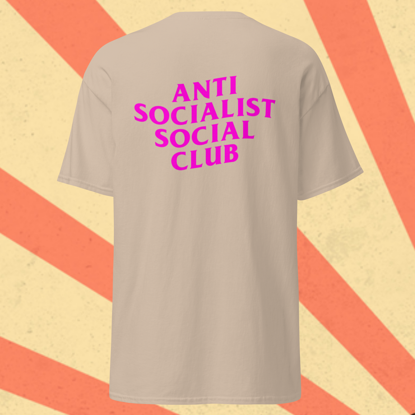 ANTI SOCIALIST SOCIAL CLUB T-Shirt [Pink Font]