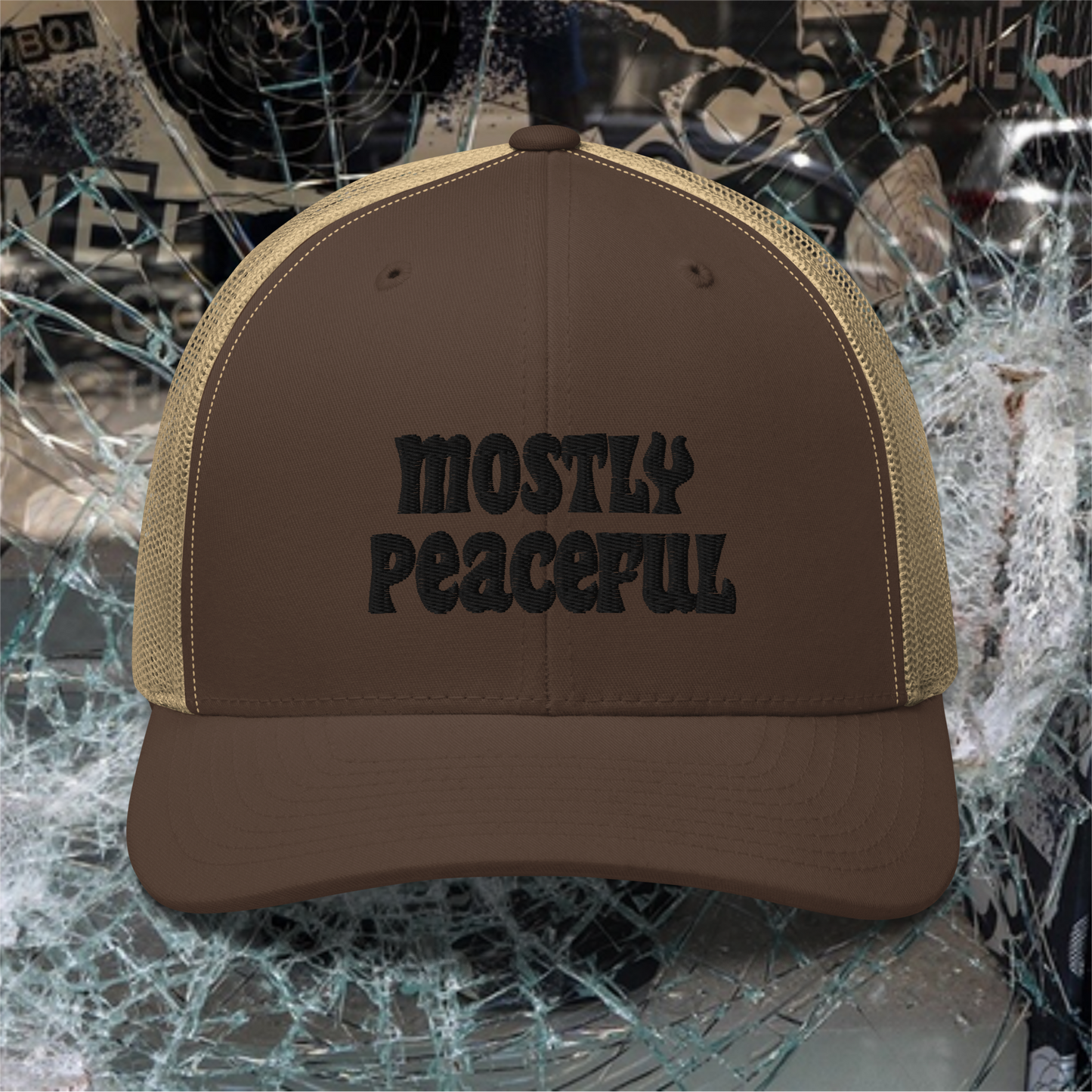 Mostly Peaceful Trucker Hat