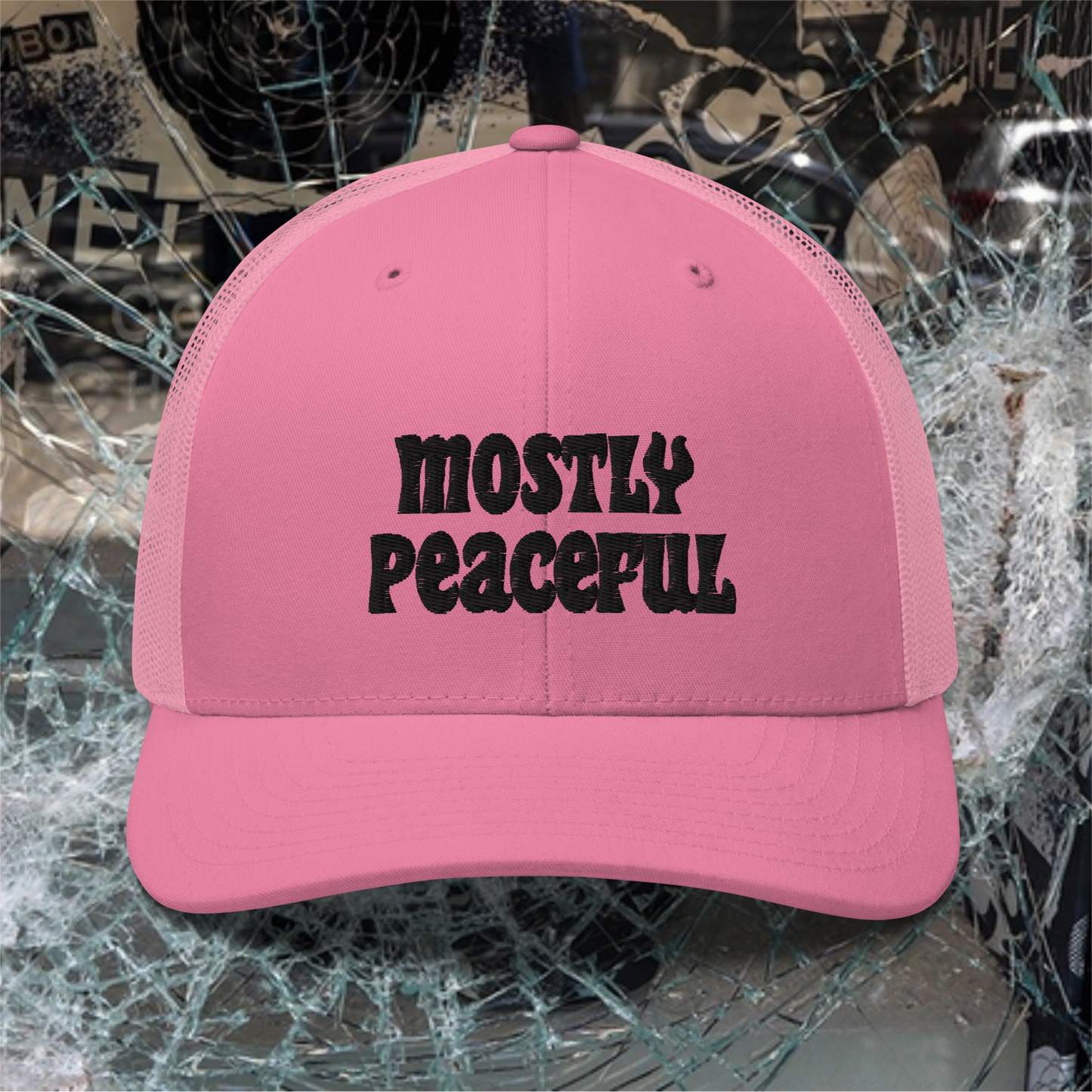 Mostly Peaceful Trucker Hat