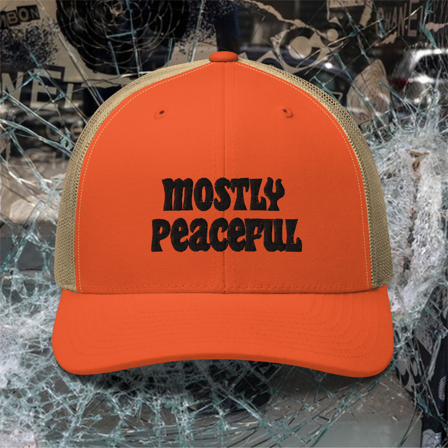 Mostly Peaceful Trucker Hat