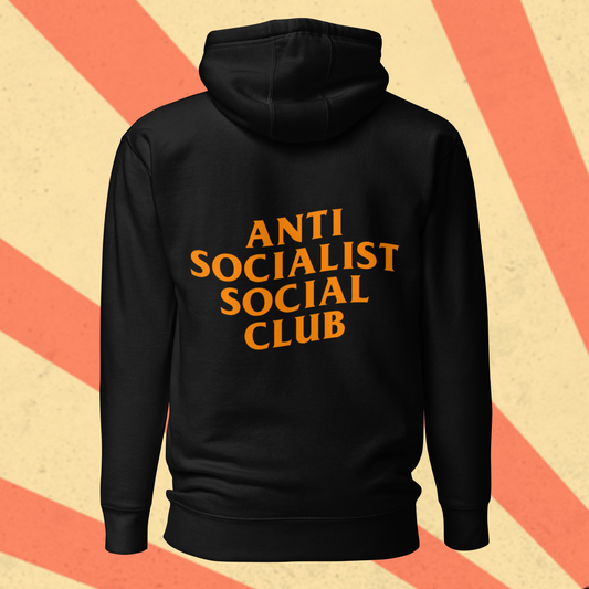 ANTI SOCIALIST SOCIAL CLUB Hoodie [Orange Font]