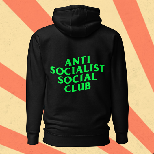 ANTI SOCIALIST SOCIAL CLUB Hoodie [Green Font]