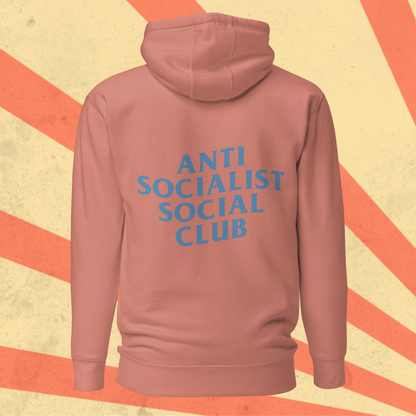 ANTI SOCIALISM SOCIAL CLUB Hoodie [Blue Font]