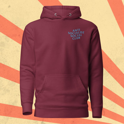 ANTI SOCIALISM SOCIAL CLUB Hoodie [Blue Font]