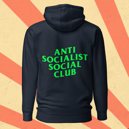 ANTI SOCIALIST SOCIAL CLUB Hoodie [Green Font]