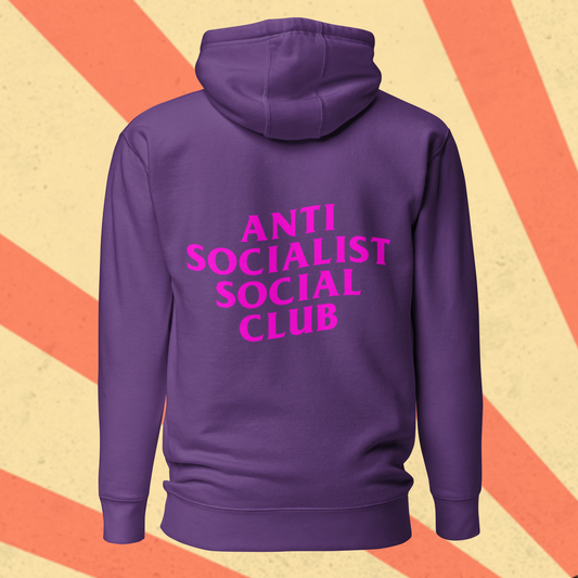 ANTI SOCIALIST SOCIAL CLUB Hoodie [Pink Font]