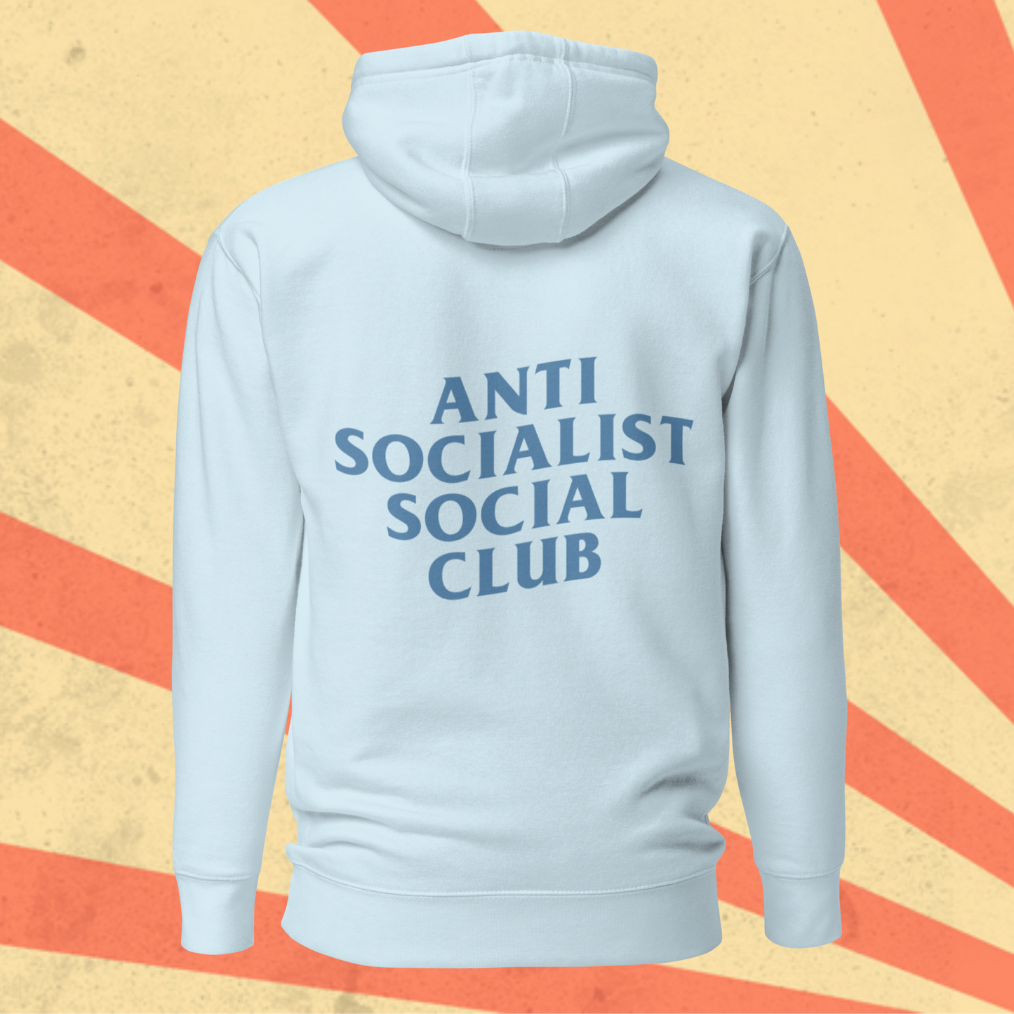 ANTI SOCIALISM SOCIAL CLUB Hoodie [Blue Font]