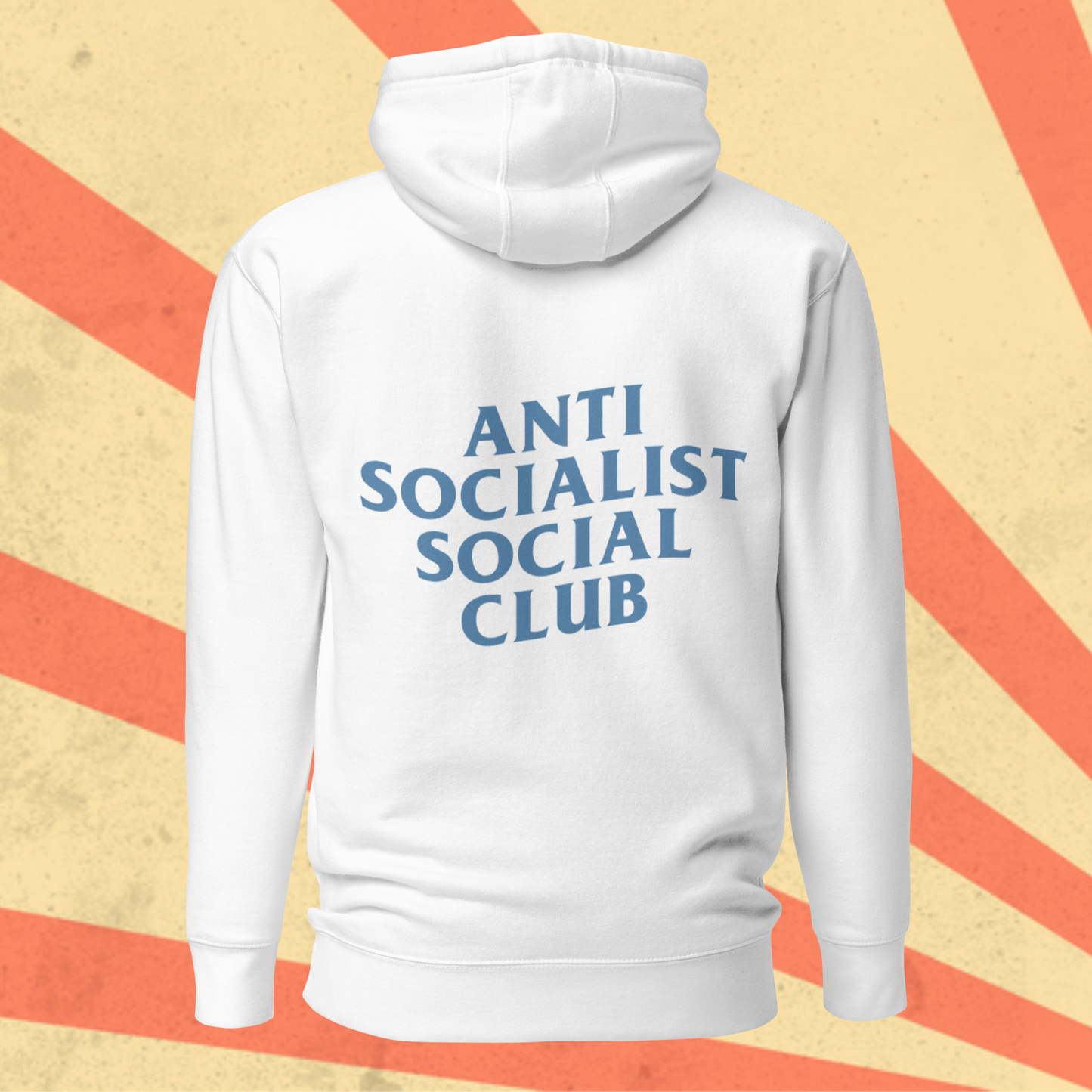 ANTI SOCIALISM SOCIAL CLUB Hoodie [Blue Font]